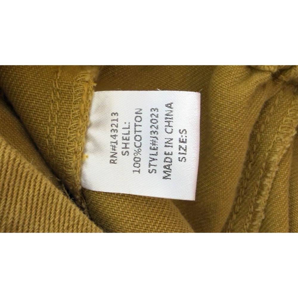 Carly Jean LA Women Small Asymmetrical Zip Moto Jacket Mustard Yellow Cropped - Picture 5 of 9